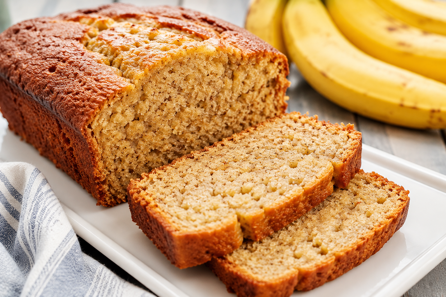 3 Ingredient Cake Mix Banana Bread