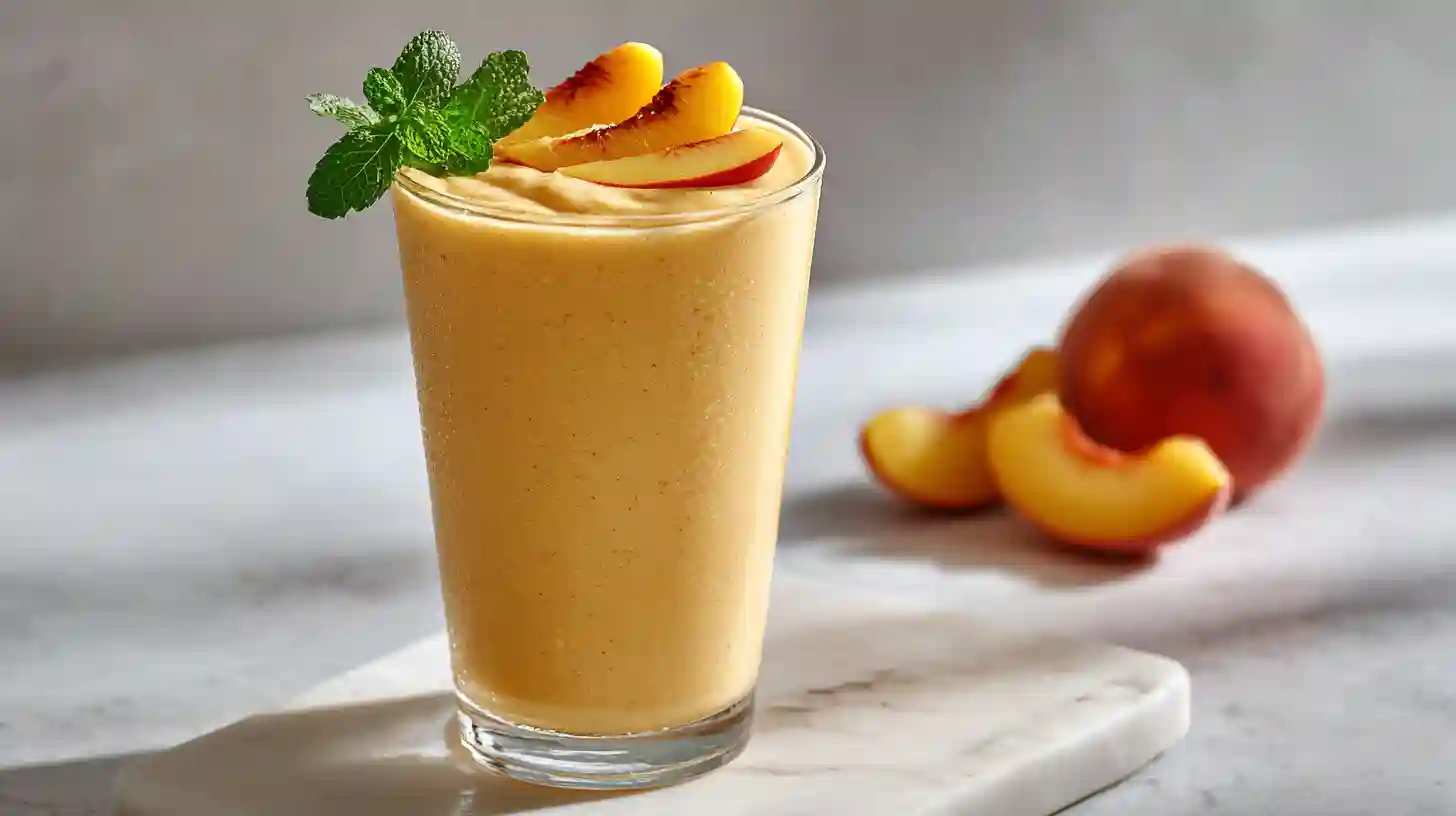 Peach Smoothie with Yogurt
