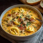 Creamy Sausage Tortellini Soup