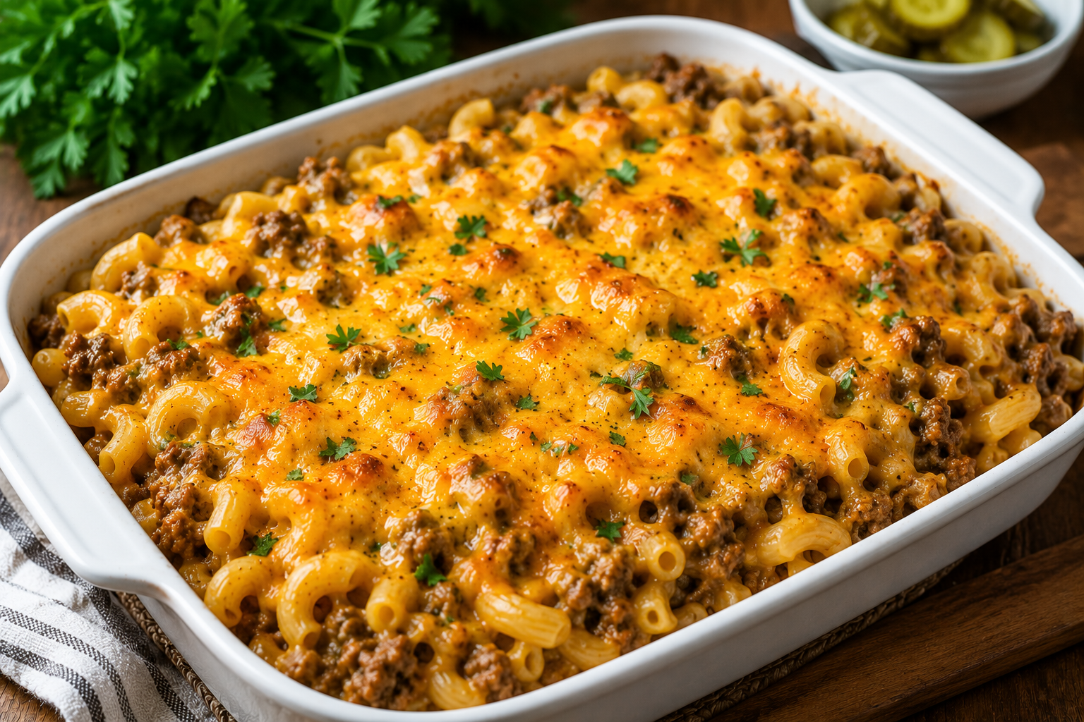 Cheeseburger Pasta Casserole