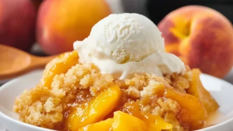Peach Dump Cake