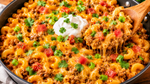 Easy Taco Macaroni And Cheese Dinner