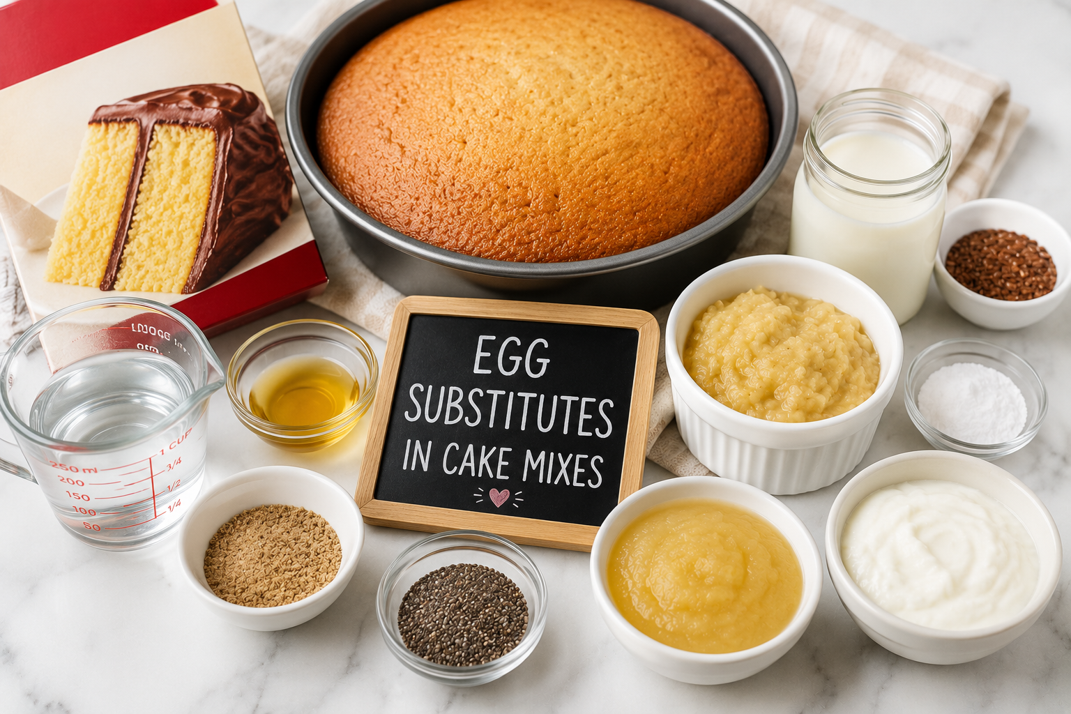 Egg Substitutes in Cake Mixes