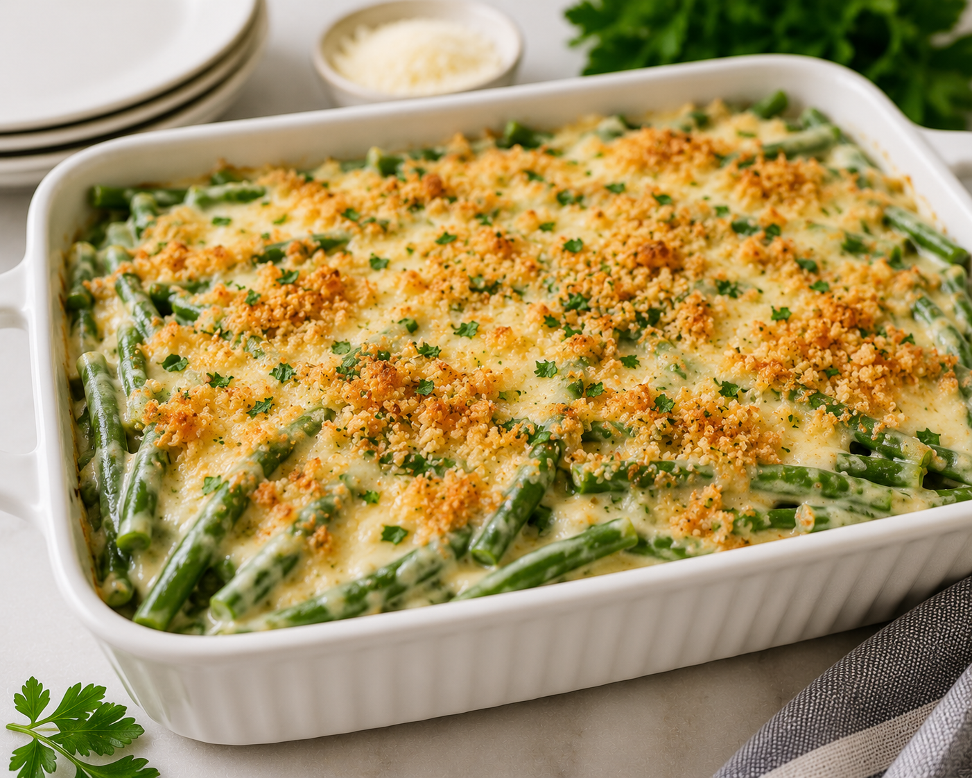 Green Bean Alfredo Casserole