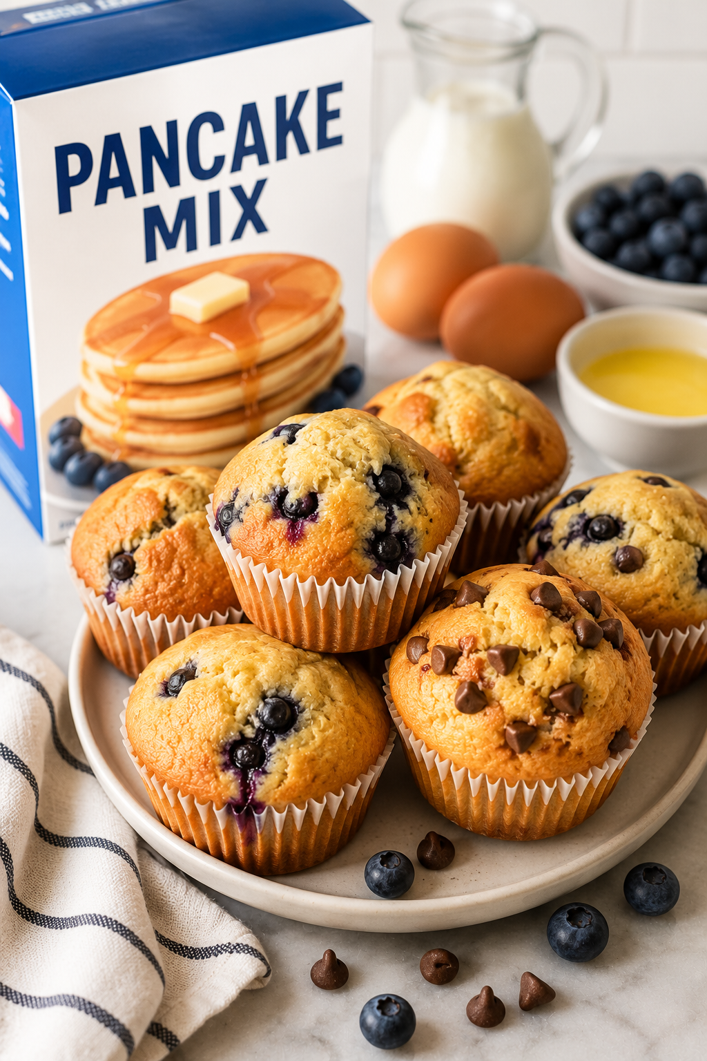 How to Make Muffins with Pancake Mix