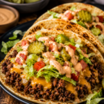 Smashed Cheeseburger Tacos