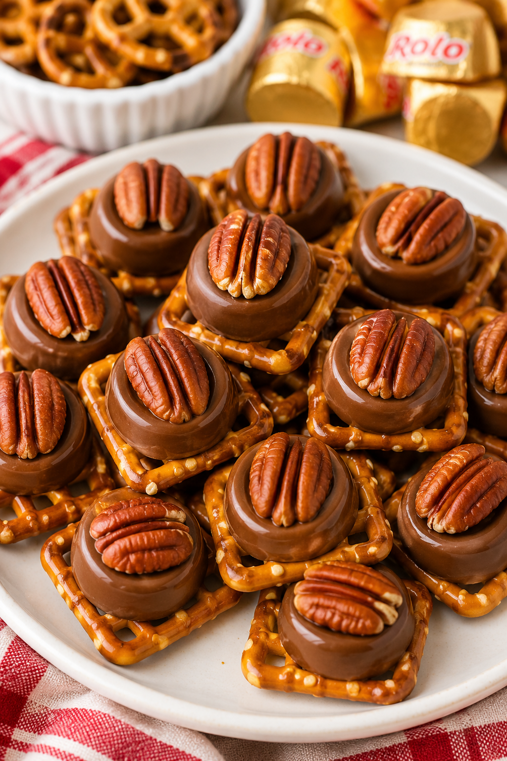 Pretzel Rolo Bites