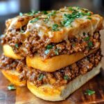 Sloppy Joe French Bread Slices
