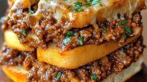 Sloppy Joe French Bread Slices