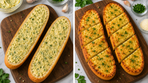 Air Fryer Garlic Bread