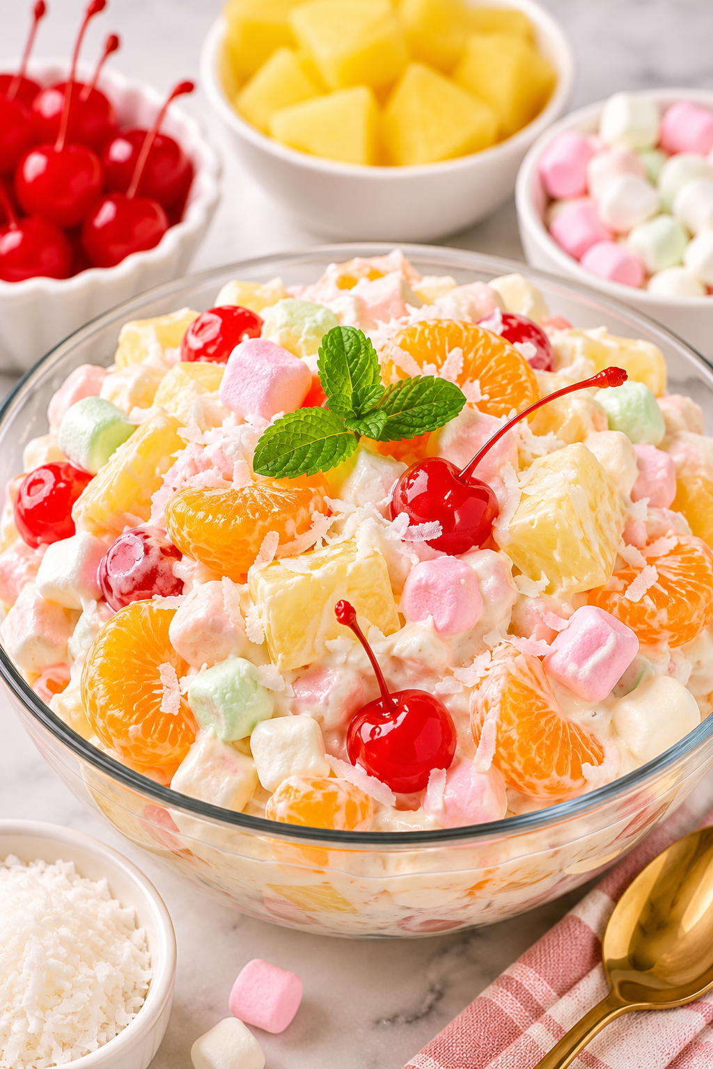 5-Minute Classic Ambrosia Salad Recipe