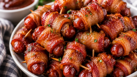 Bacon Wrapped Smokies