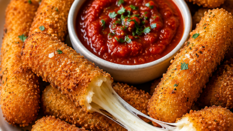 Crispy Golden Mozzarella Stick
