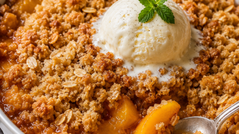 Easy Homemade Peach Crumble Recipe