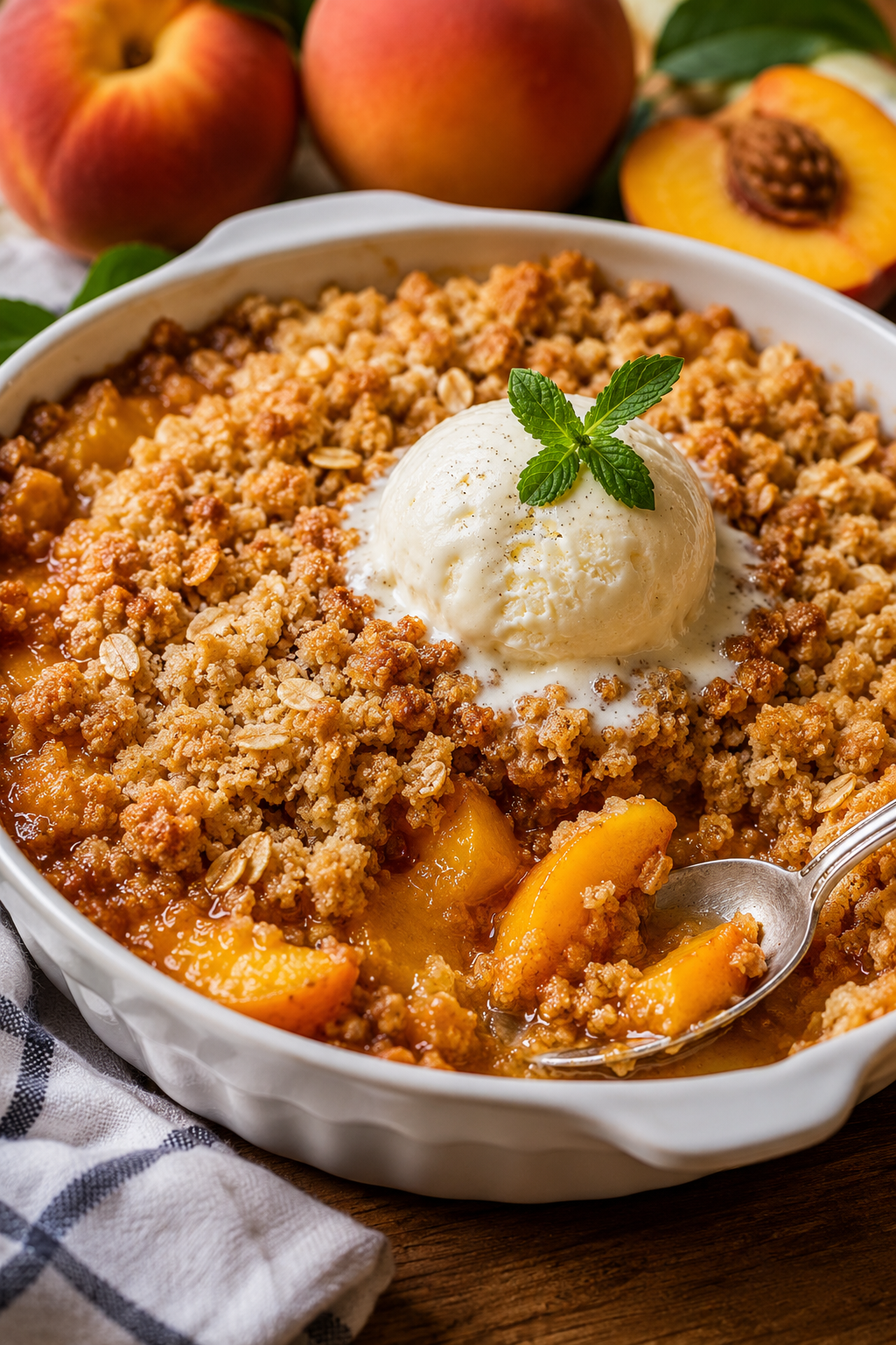 Easy Homemade Peach Crumble Recipe