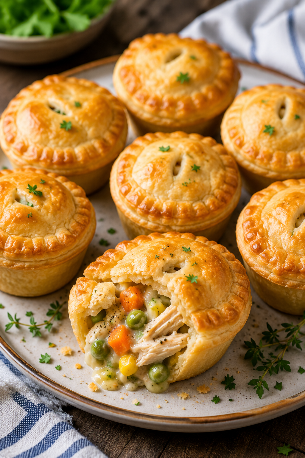 Easy Mini Chicken Pot Pies