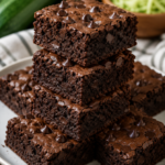 Fudgy Chocolate Zucchini Brownies