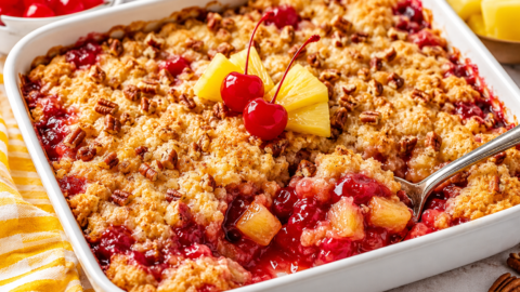 Pineapple Cherry Dump Cake