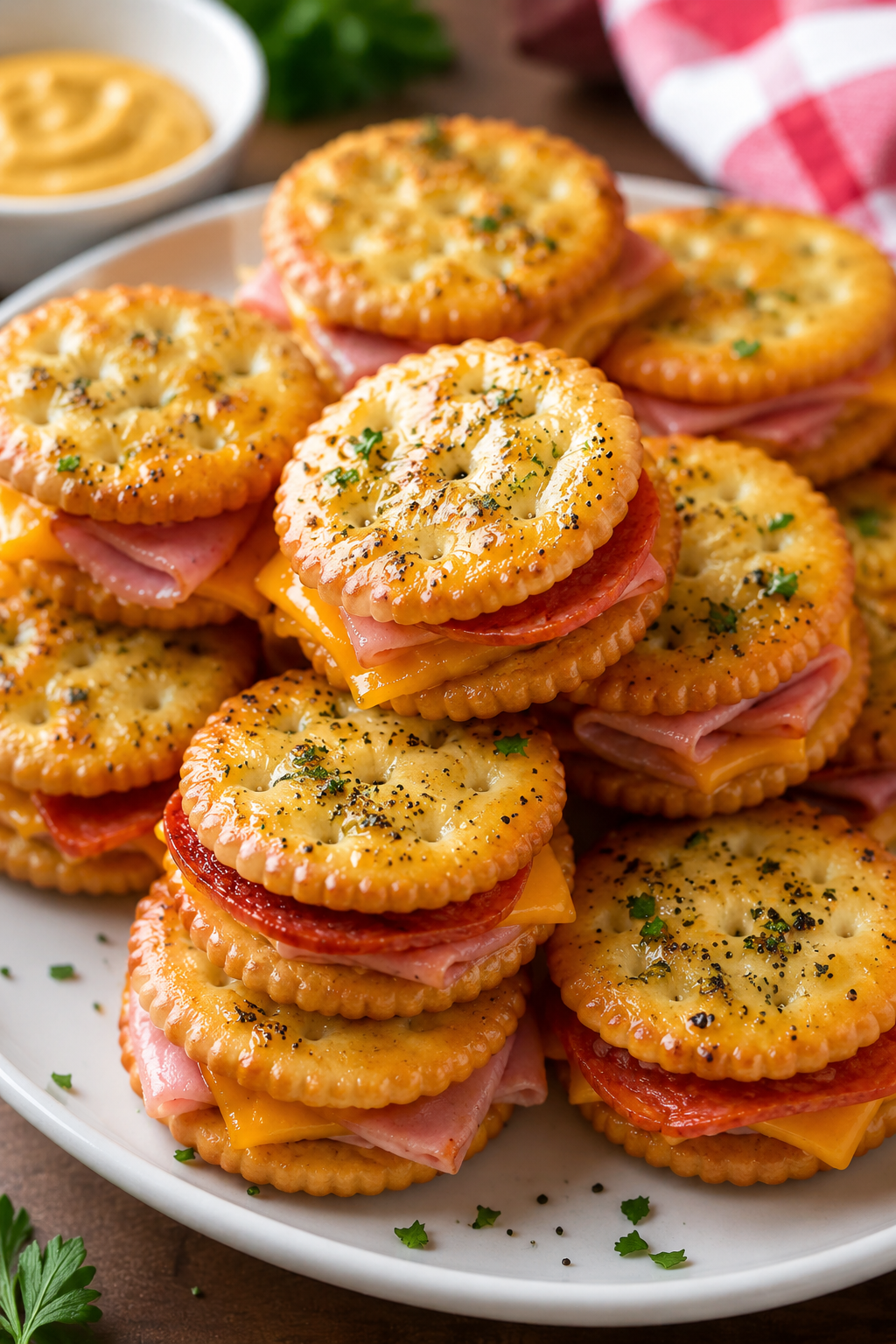 Ritz Cracker Party Sandwiches