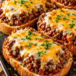 Sloppy Joe French Bread Slices