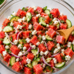 Watermelon Feta Mint Salad