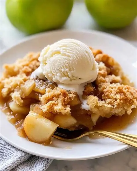 2-Ingredient Cinnamon Roll Apple Cobbler Recipe