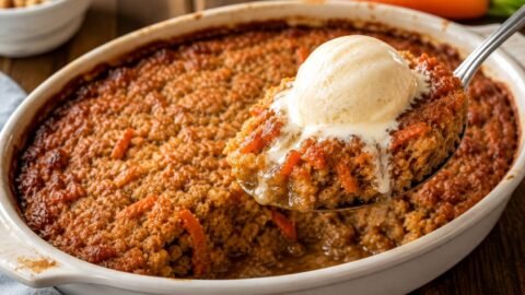 the best carrot cake cobbler recipe