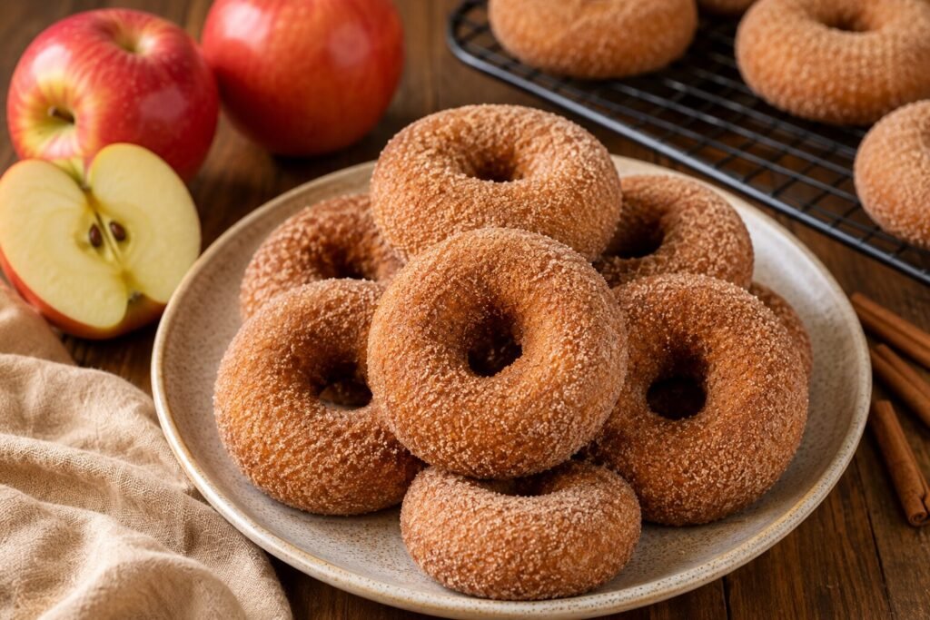 Apple Cider Cake Donuts 