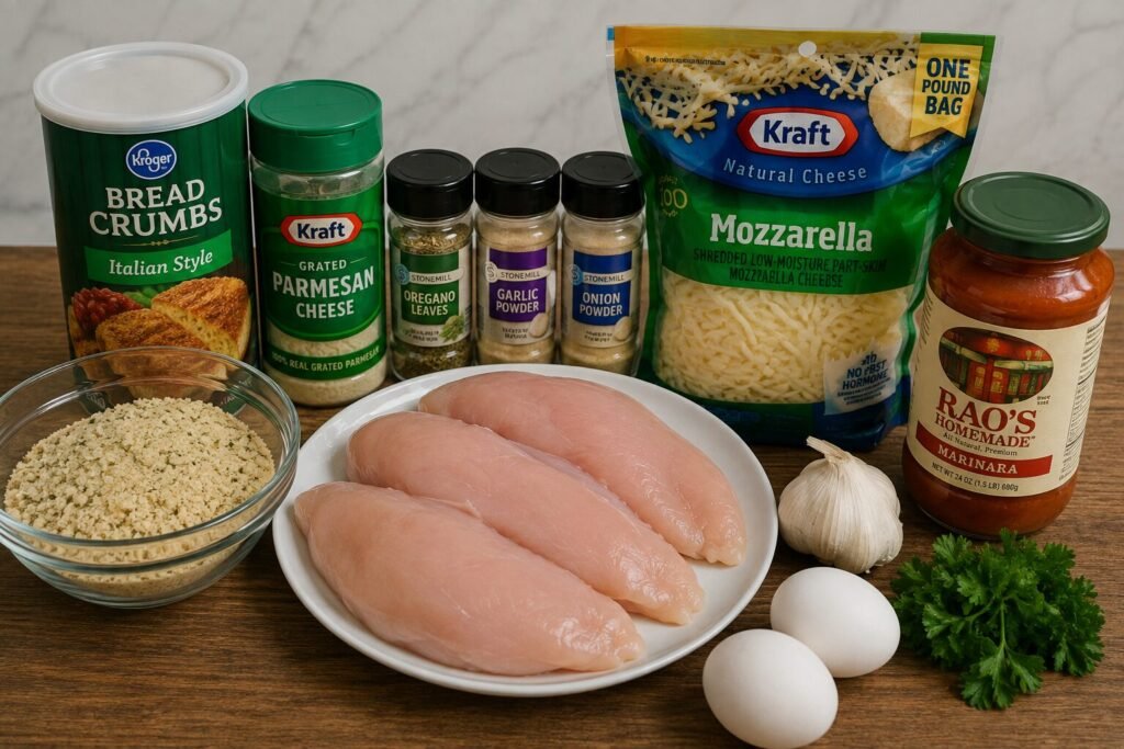 Baked Chicken Parmesan Recipe Ingredients