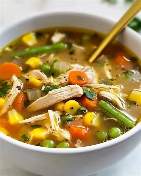 Chicken Vegetable Soup-Easy Fall Soup