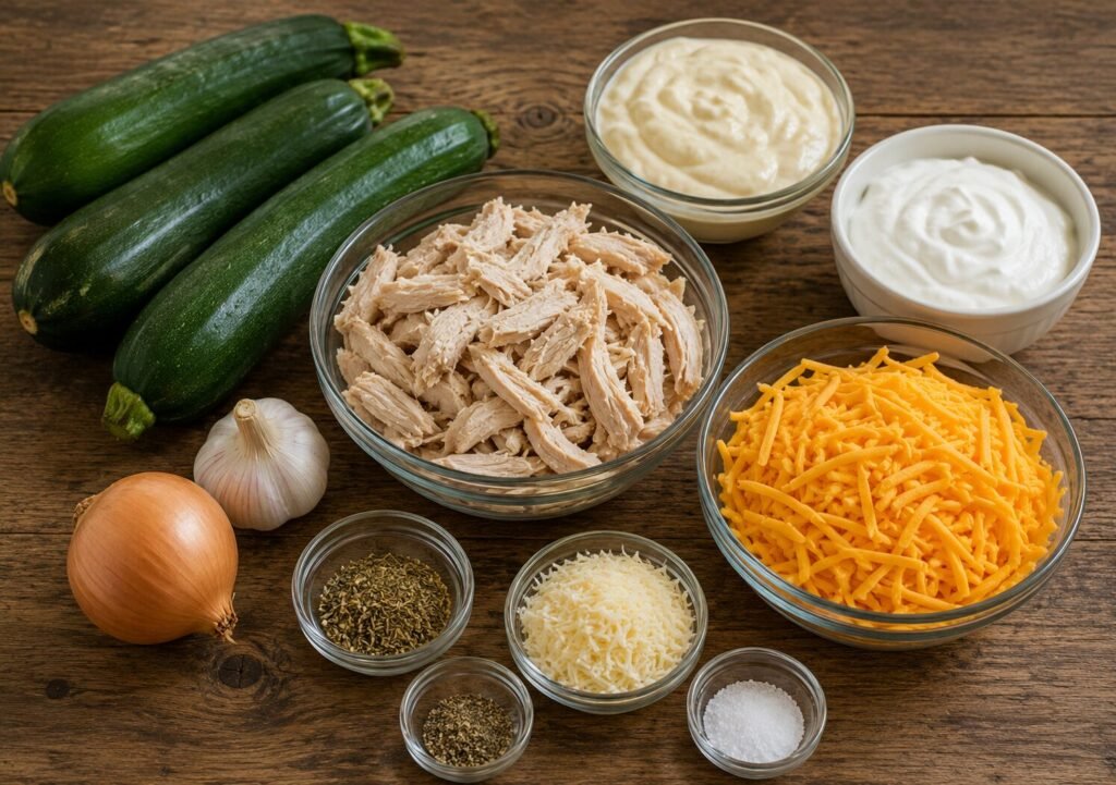 Chicken Zucchini Casserole Ingredients