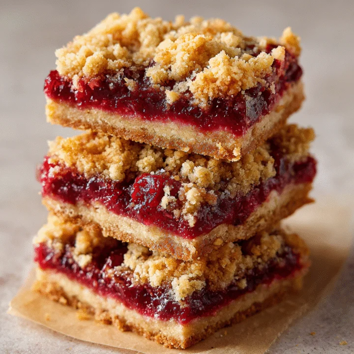 Cranberry Crumble Bars
