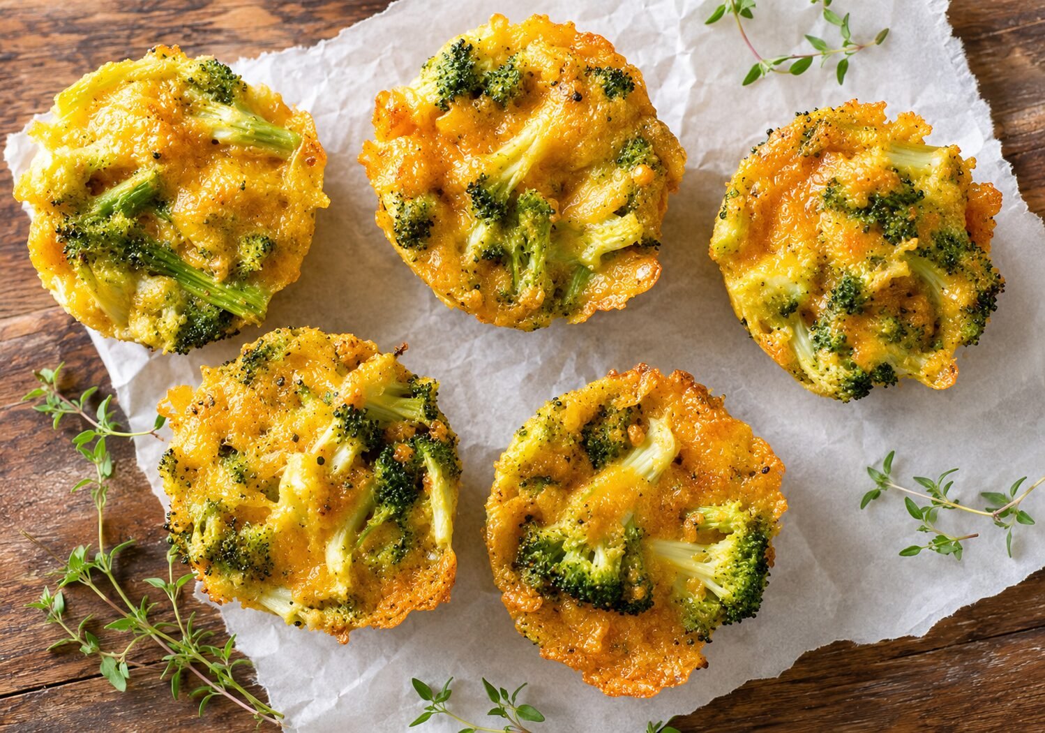 Easy Broccoli Cheese Cups