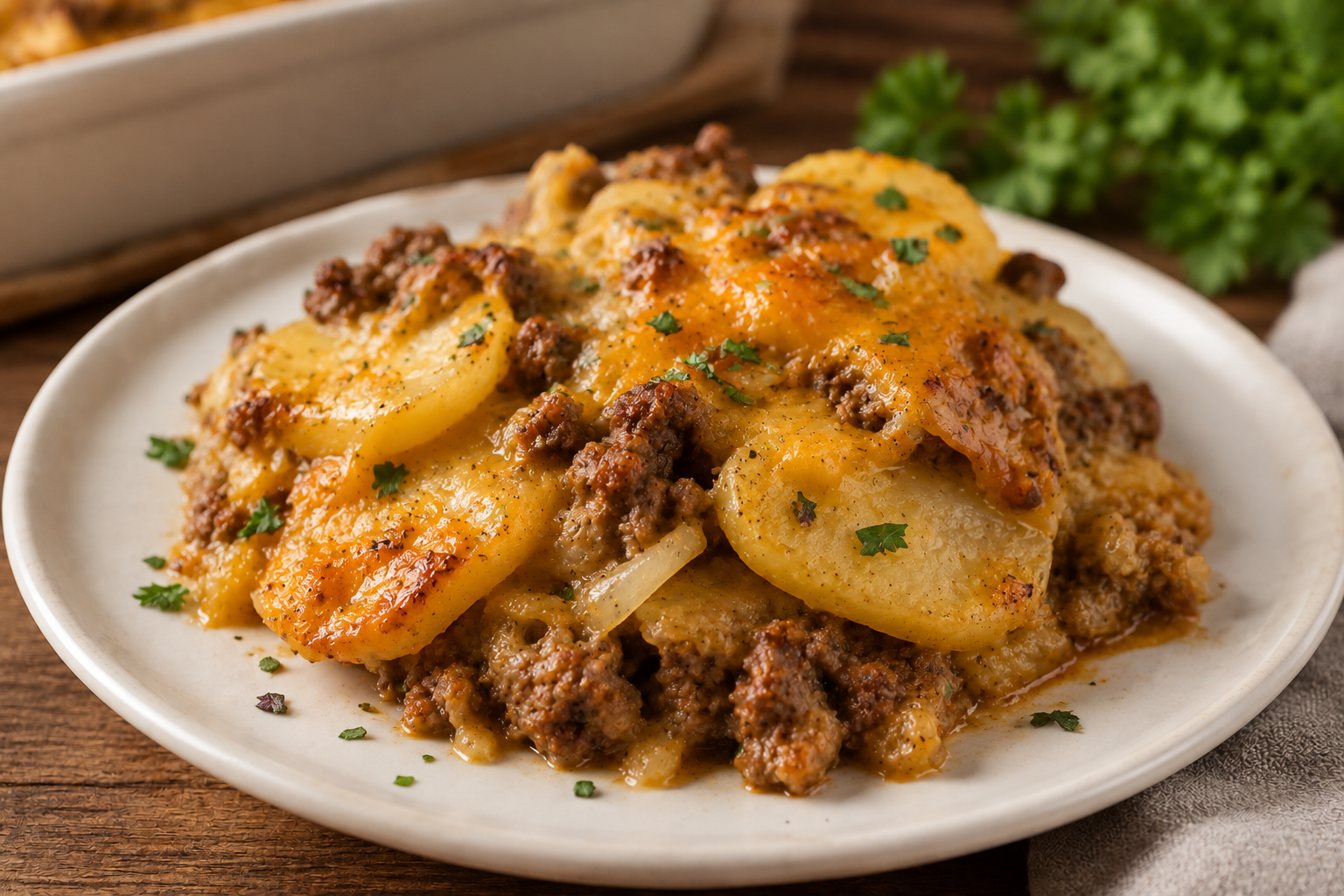Hobo Ground Beef and Potato Casserole