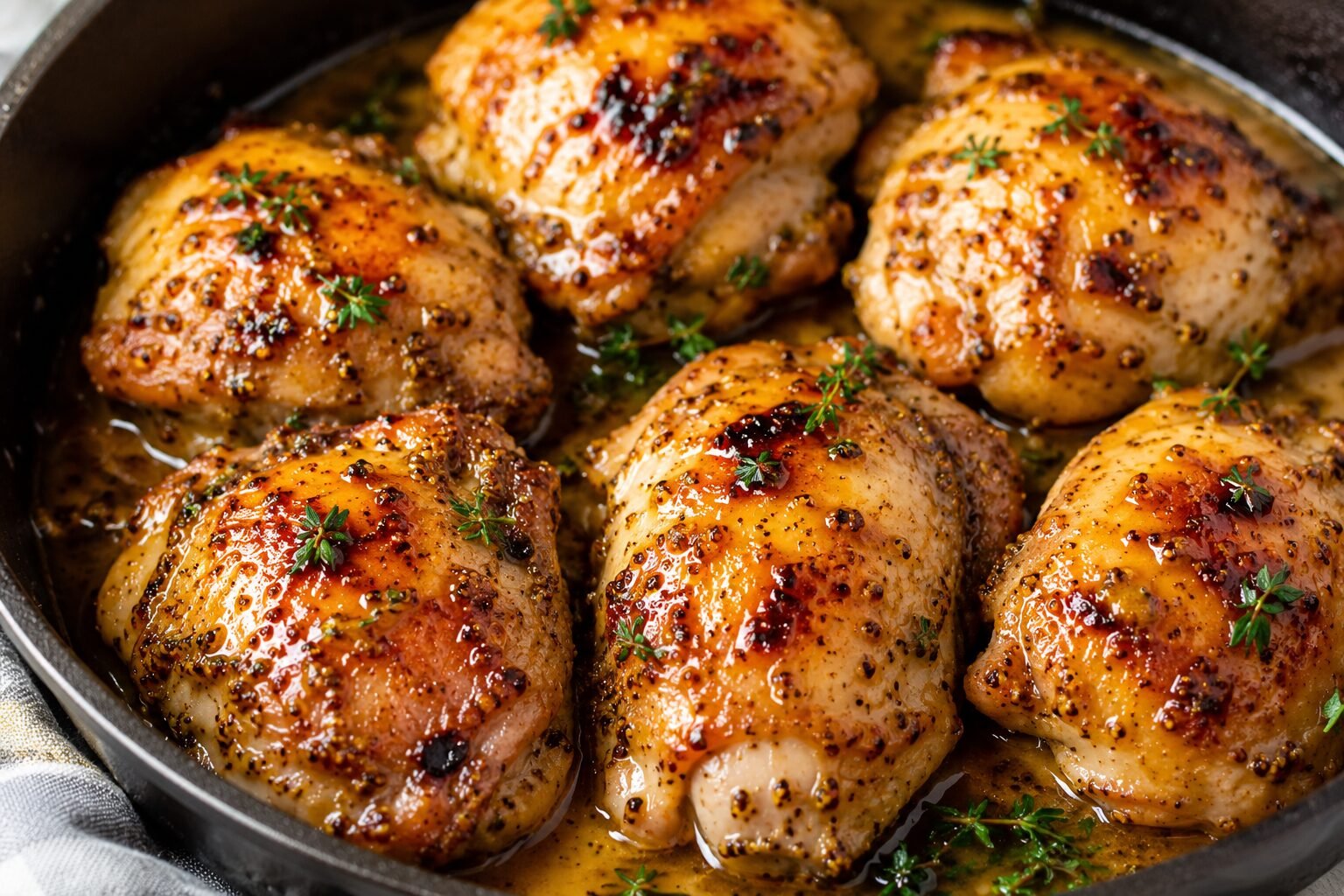 Honey Mustard Chicken Thighs