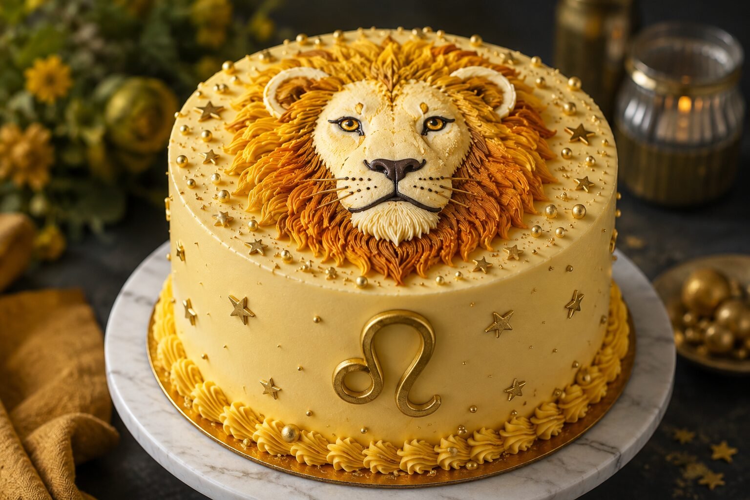 Leo Birthday Cake- Lion-Themed