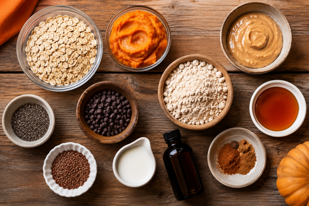 Pumpkin Protein Balls Ingredients