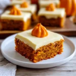 Pumpkin Bars with cream cheese frosting