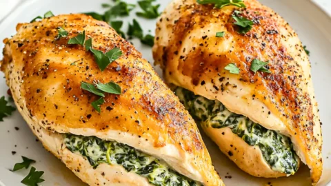 Spinach Stuffed Chicken Breast Recipe