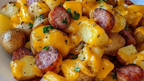 Easy Baked Cheesy Ranch Potatoes