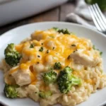 Cheesy Chicken Broccoli Rice Casserole