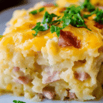 Cheesy Shredded Hashbrown Breakfast Casserole