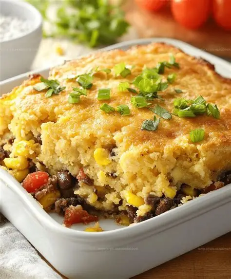 Cowboy Cornbread Casserole
