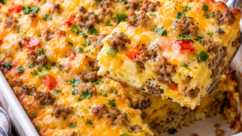Easy Overnight Breakfast Casserole