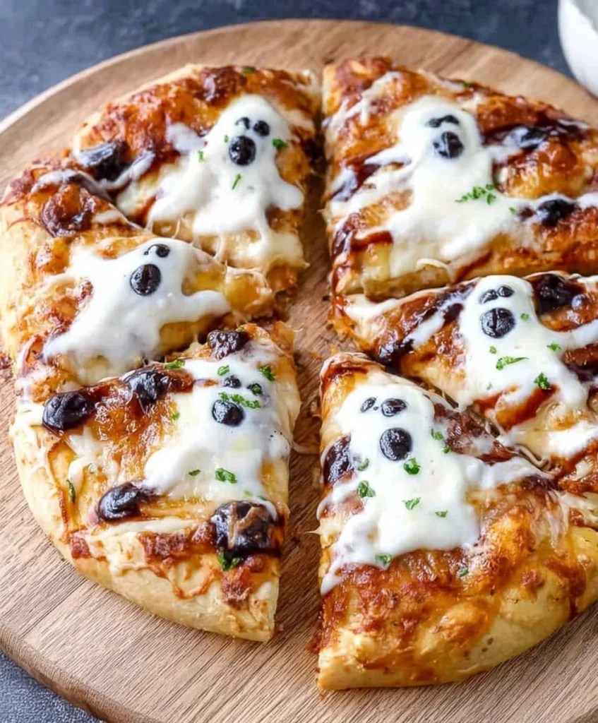 Halloween Ghost Pizza