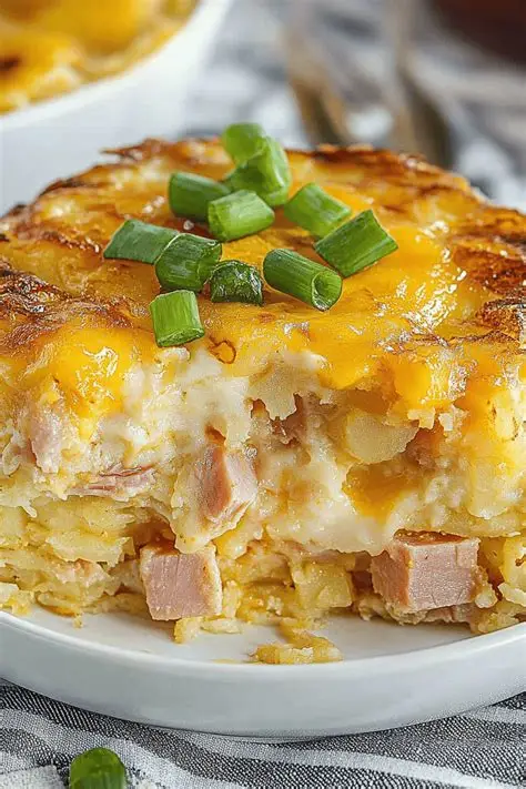 Cheesy Shredded Hashbrown Breakfast Casserole