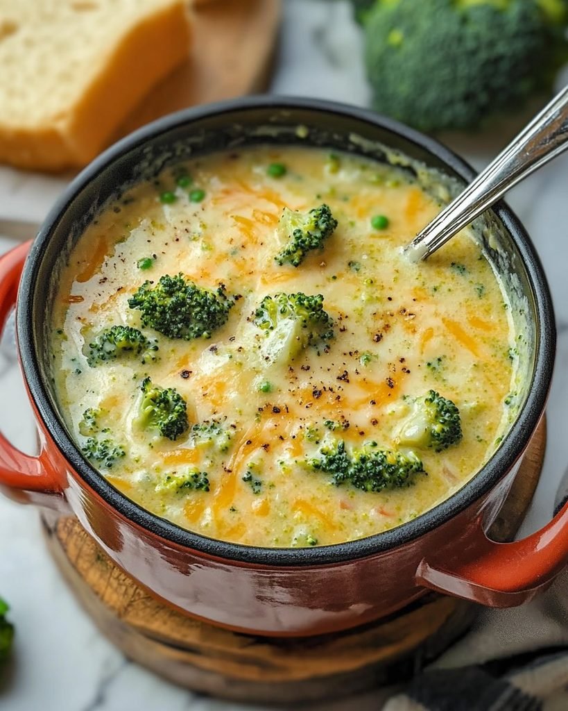Healthy Broccoli Cheddar Soup