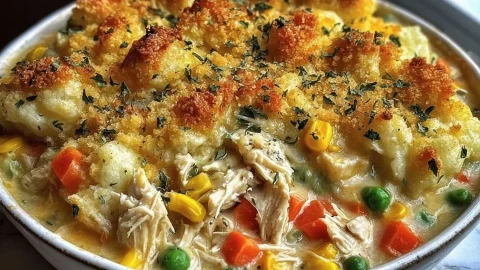 Healthy Kid-Friendly Chicken & Vegetable Casserole