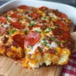 Pizza Casserole with Biscuits