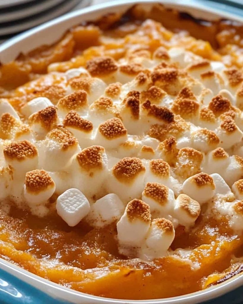  Sweet Potato Casserole with Marshmallows